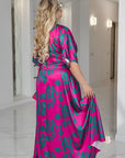 Elegant long dress  EU082025 от polyester и viscose, с изчистен дизайн и плавни линии.