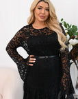 Vestido corto de encaje