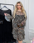 Evening mesh midi dress