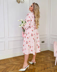 Soft fabric dress with flowers - Twiggy Shop