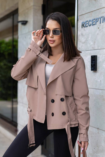 Short trench coat