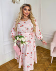Soft fabric dress with flowers - Twiggy Shop