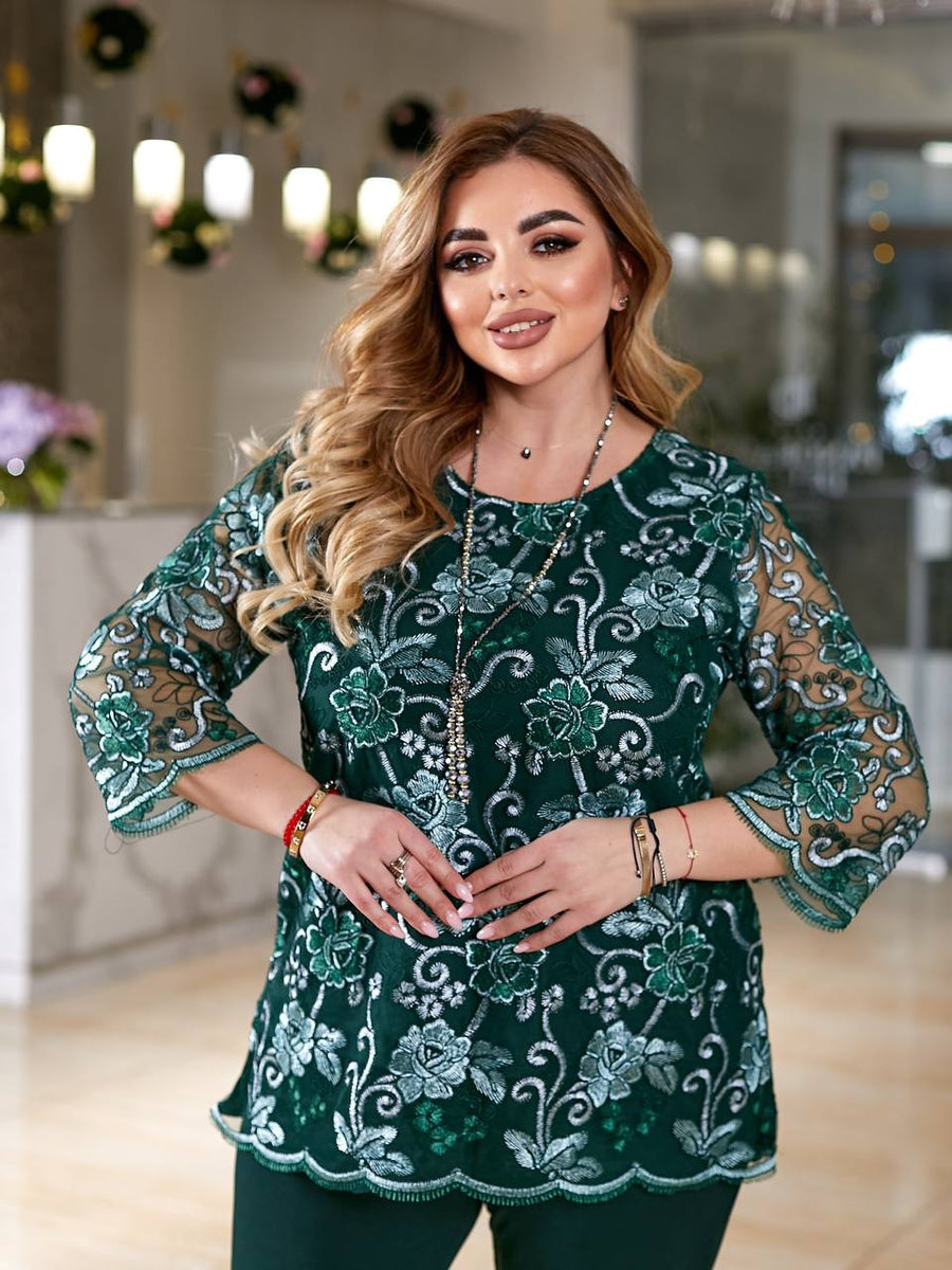 Evening set with embroidery  - Twiggy Shop