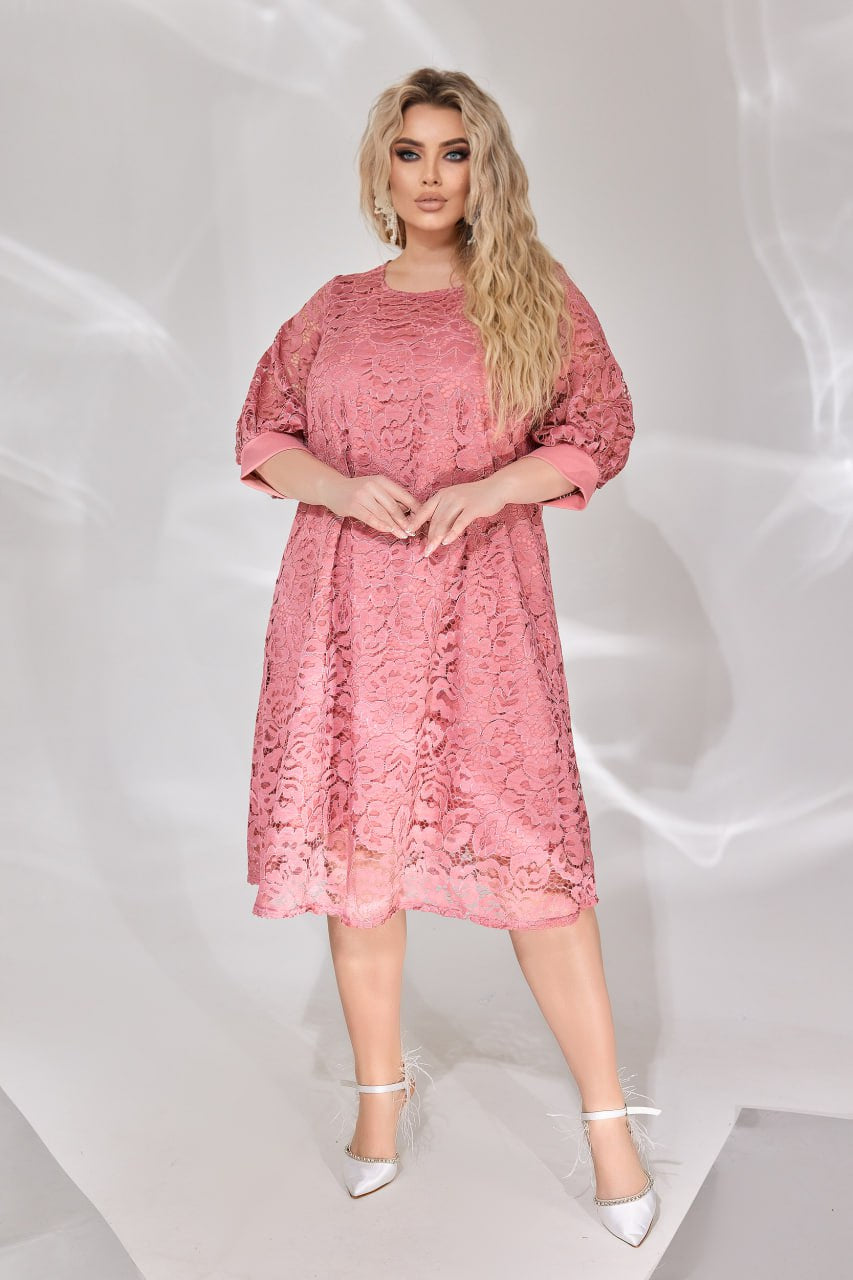 Loose fit lace dress    - Twiggy Shop