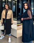 Ensemble trench et gilet