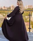 Long dress with neckline  - Twiggy Shop