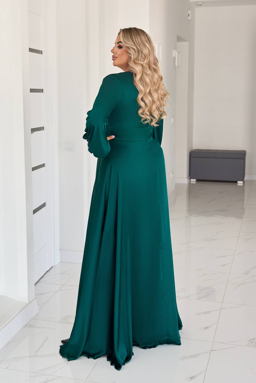 Long dress with neckline  - Twiggy Shop