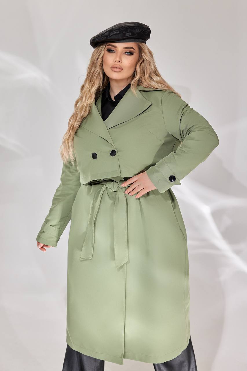 Set van trenchcoat en vest