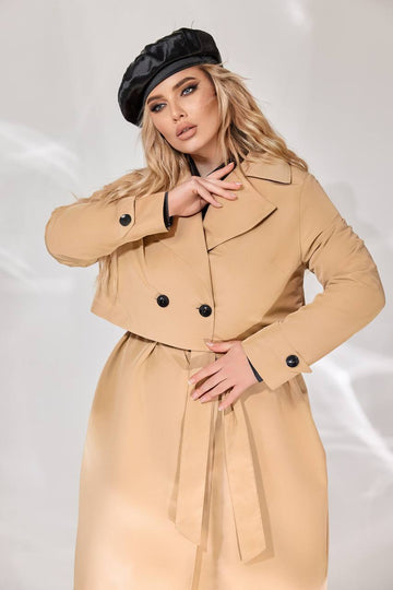 Trench coat and vest set