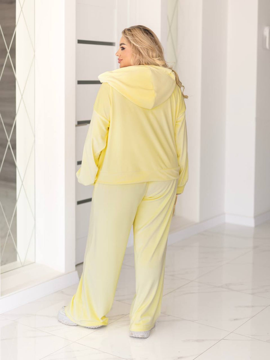 Velvet set with hood  - Twiggy Shop