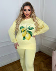 Knit set with a print  - Twiggy Shop