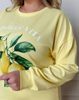 Knit set with a print  - Twiggy Shop