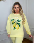 Knit set with a print  - Twiggy Shop