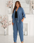 Conjunto blazer y pantalón lino