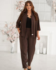 Conjunto blazer y pantalón lino