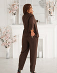 Conjunto blazer y pantalón lino