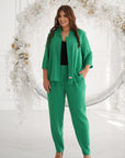 Conjunto blazer y pantalón lino