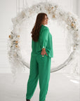 Conjunto blazer y pantalón lino