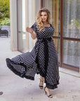 Long soft dress with ruffles - Twiggy Shop
