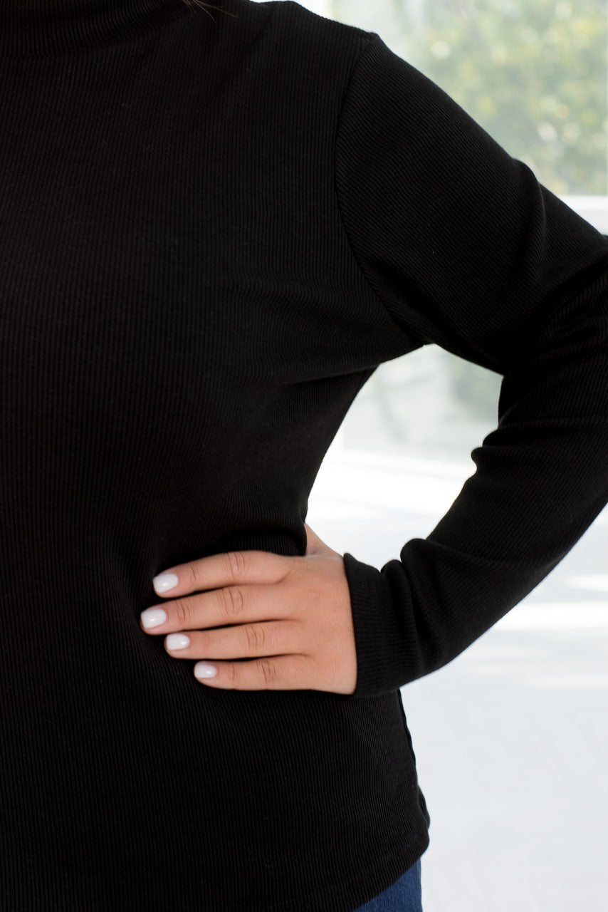 Knit sweater with high collar  - Twiggy Shop