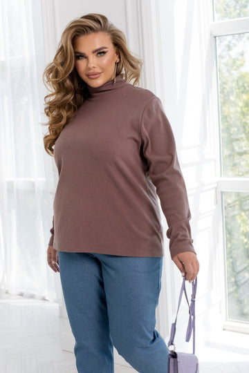 Knit sweater with high collar  - Twiggy Shop