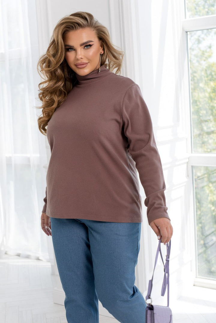 Knit sweater with high collar  - Twiggy Shop