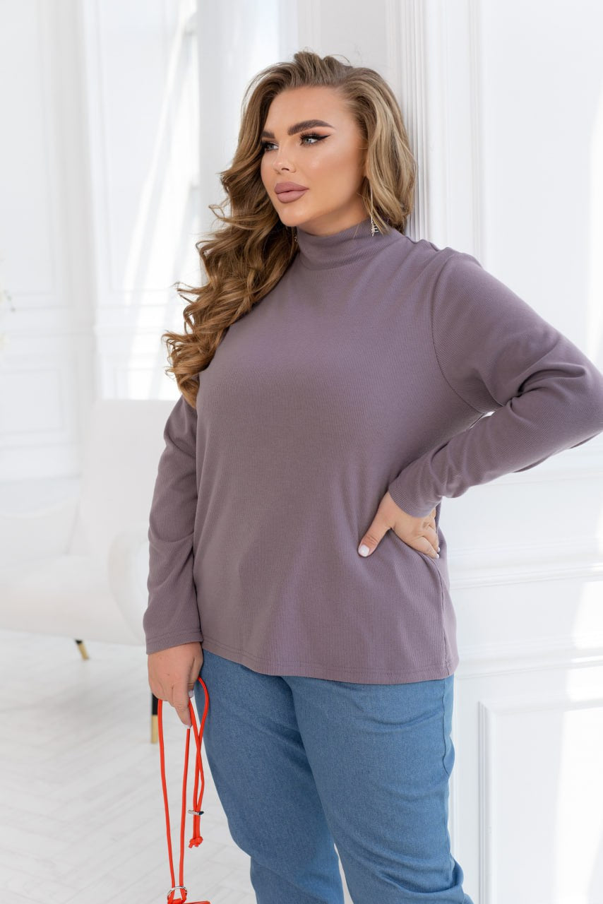 Knit sweater with high collar  - Twiggy Shop