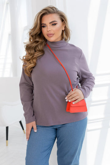 Knit sweater with high collar  - Twiggy Shop