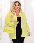 Ribbed knit set with a shirt  - Twiggy Shop
