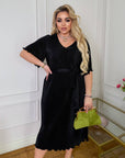 Pleated fabric dress  - Twiggy Shop