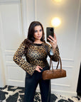 Animal print sweater