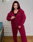 Knit set with a hood  - Twiggy Shop