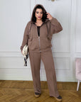 Knit set with a hood  - Twiggy Shop