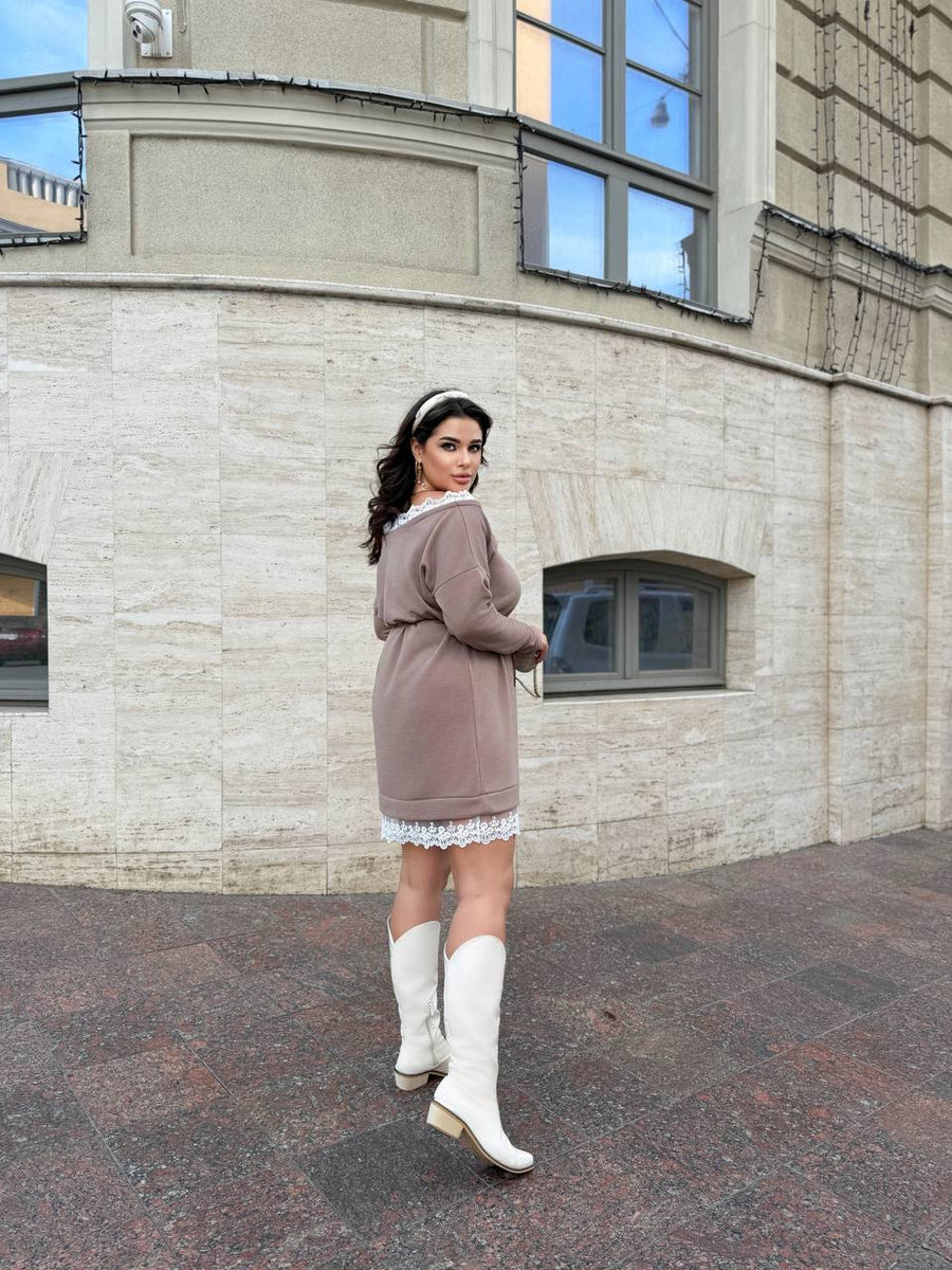 Short knit dress