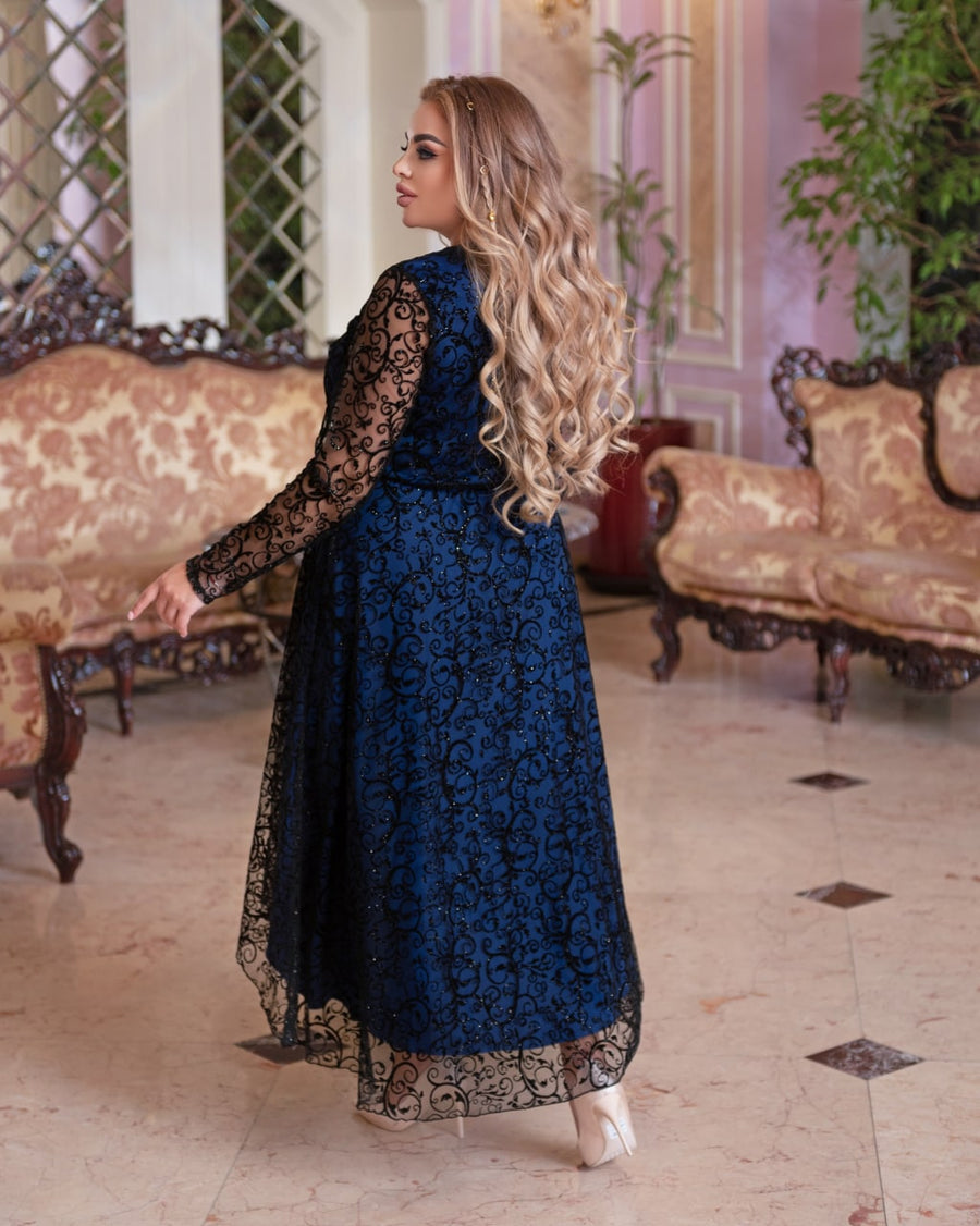 Asymmetrical dress with embroidery  - Twiggy Shop