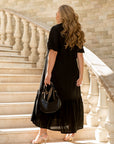 Vestido midi de lino