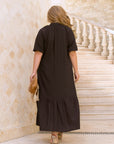 Vestido midi de lino