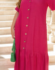Linen midi dress