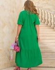 Linen midi dress