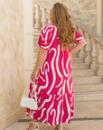 Vestido midi con cinturón