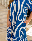 Vestido midi con cinturón