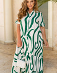 Vestido midi con cinturón