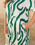 Vestido midi con cinturón