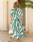 Vestido midi con cinturón