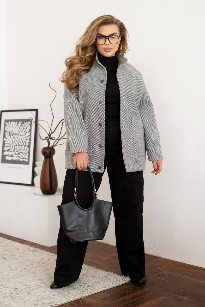 Short bomber-style coat  - Twiggy Shop