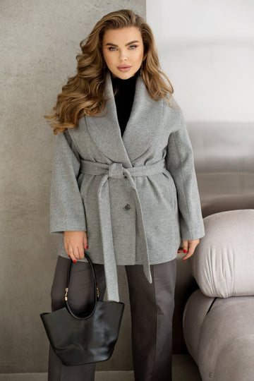 Short coat with belt - Twiggy Shop
