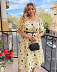 Vestido de algodón con corazones