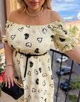 Vestido de algodón con corazones