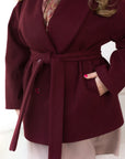 Short coat with belt - Twiggy Shop