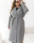 Long belted coat  - Twiggy Shop